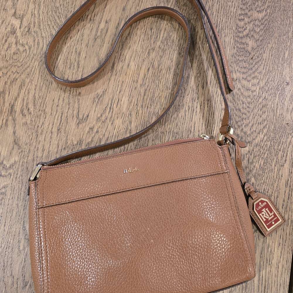 Polo by Ralph Lauren Tan Crossbody Bag with Classic Silhouette